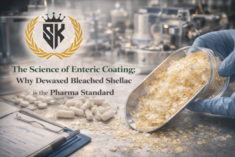 The Science of Enteric Coating: Why Dewaxed Bleached Shellac is the Pharma Standard
