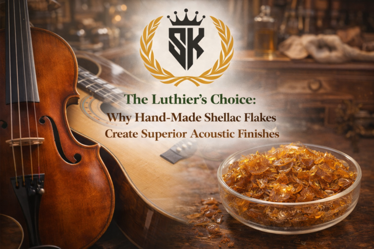 The Luthier’s Choice: Why Hand-Made Shellac Flakes Create Superior Acoustic Finishes