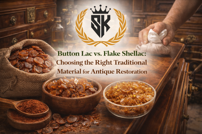 Button Lac vs. Flake Shellac: Choosing the Right Traditional Material for Antique