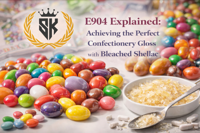 E904 Explained: Achieving the Perfect Confectionery Gloss with Bleached Shellac