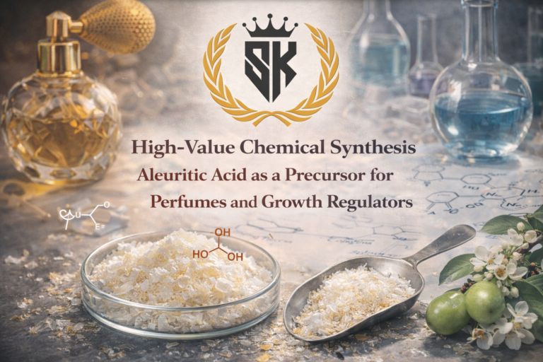 High-Value Chemical Synthesis: Aleuritic Acid as a Precursor for Perfumes and Growth Regulators