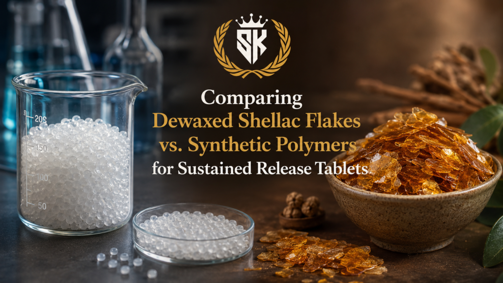 Comparing-Dewaxed-Shellac-Flakes-vs.-Synthetic-Polymers-for-Sustained-Release-Tablets