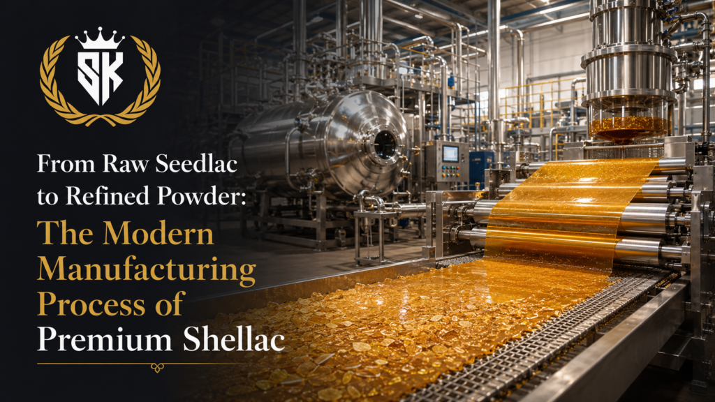 From Raw Seedlac to Refined Powder - The Modern Manufacturing Process of Premium Shellac