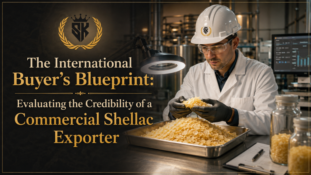 The International Buyer's Blueprint - Evaluating the Credibility of a Commercial Shellac Exporter